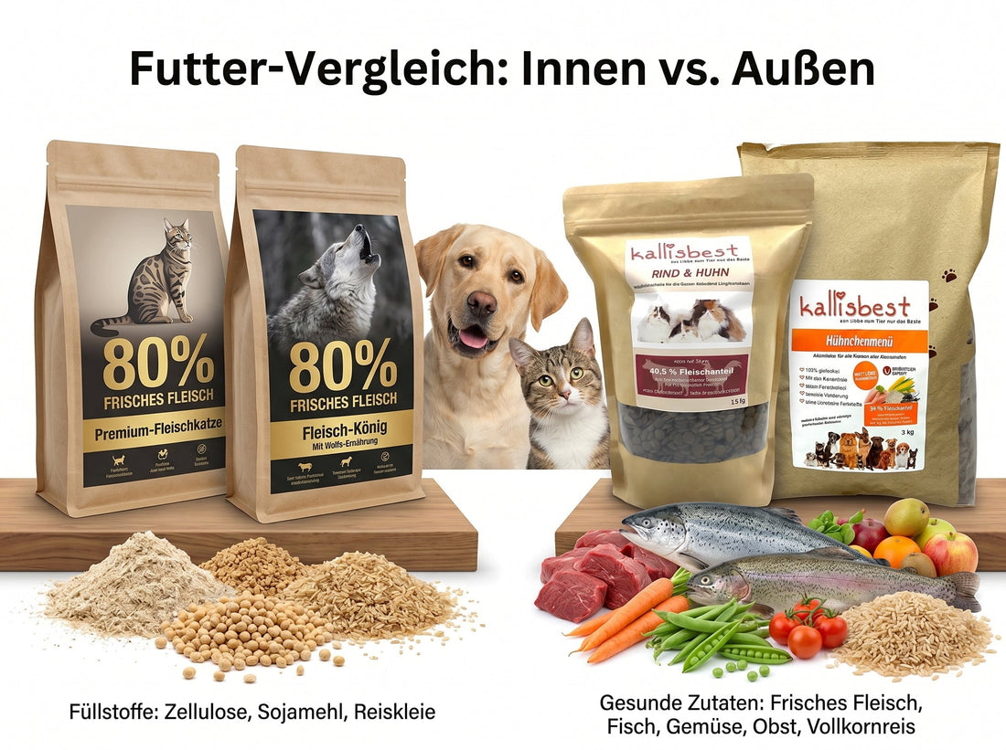 Schöne Verpackung, schlechtes Gewissen – wie die Futtermittelindustrie Tierbesitzer systematisch täuscht