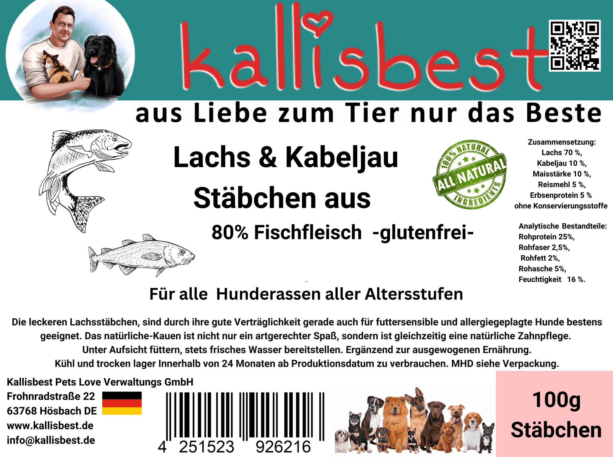 NEU Lachs & Kabeljau Stäbchen aus Frischem Fleisch - Kallisbest