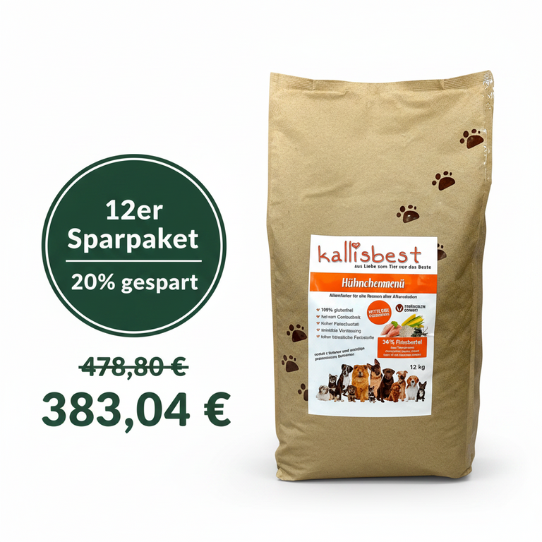 Chicken menu medium croquettes for dogs