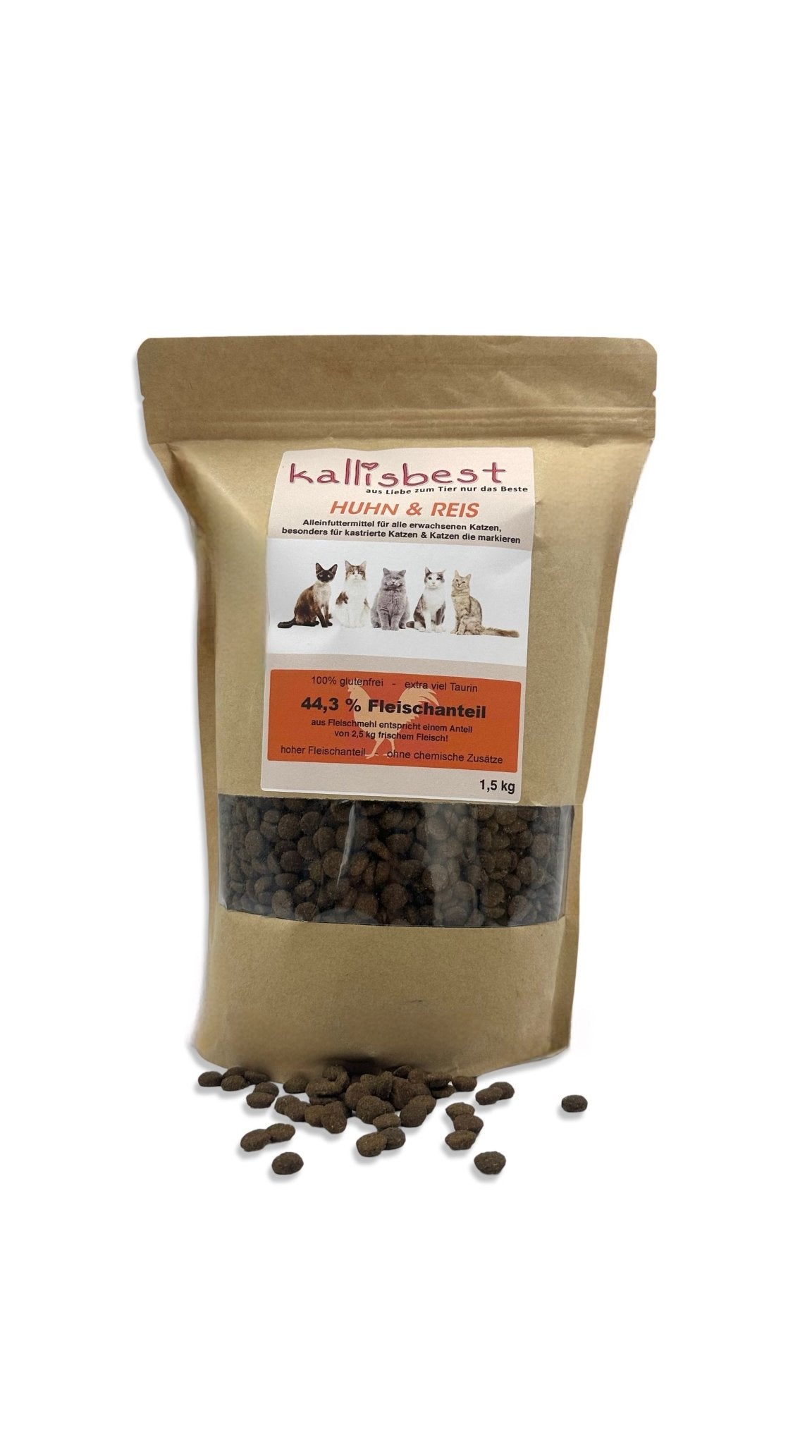 Huhn & Reis für Kastrierte Katzen & Katzen die Markieren - Kallisbest