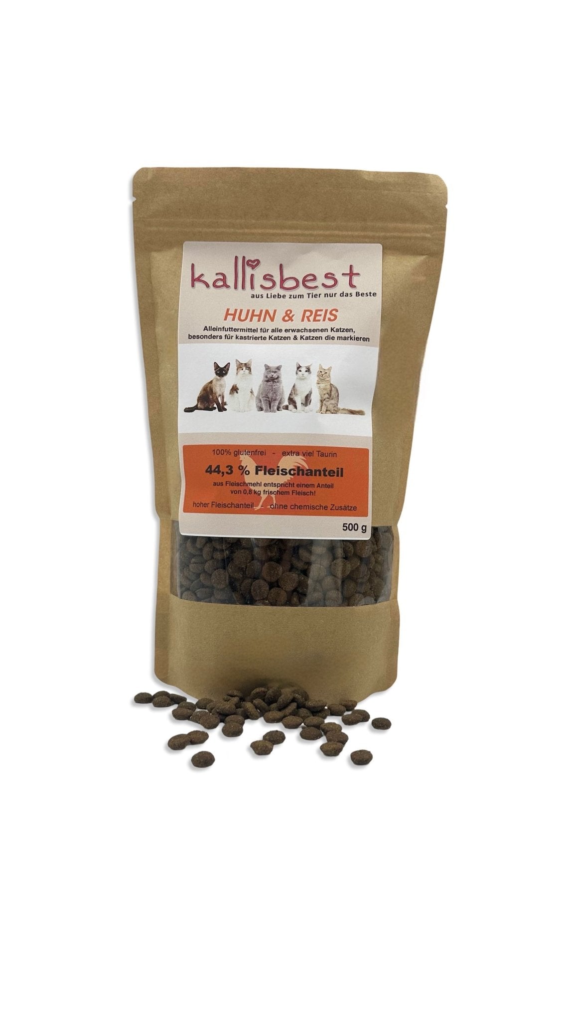 Huhn & Reis für Kastrierte Katzen & Katzen die Markieren - Kallisbest