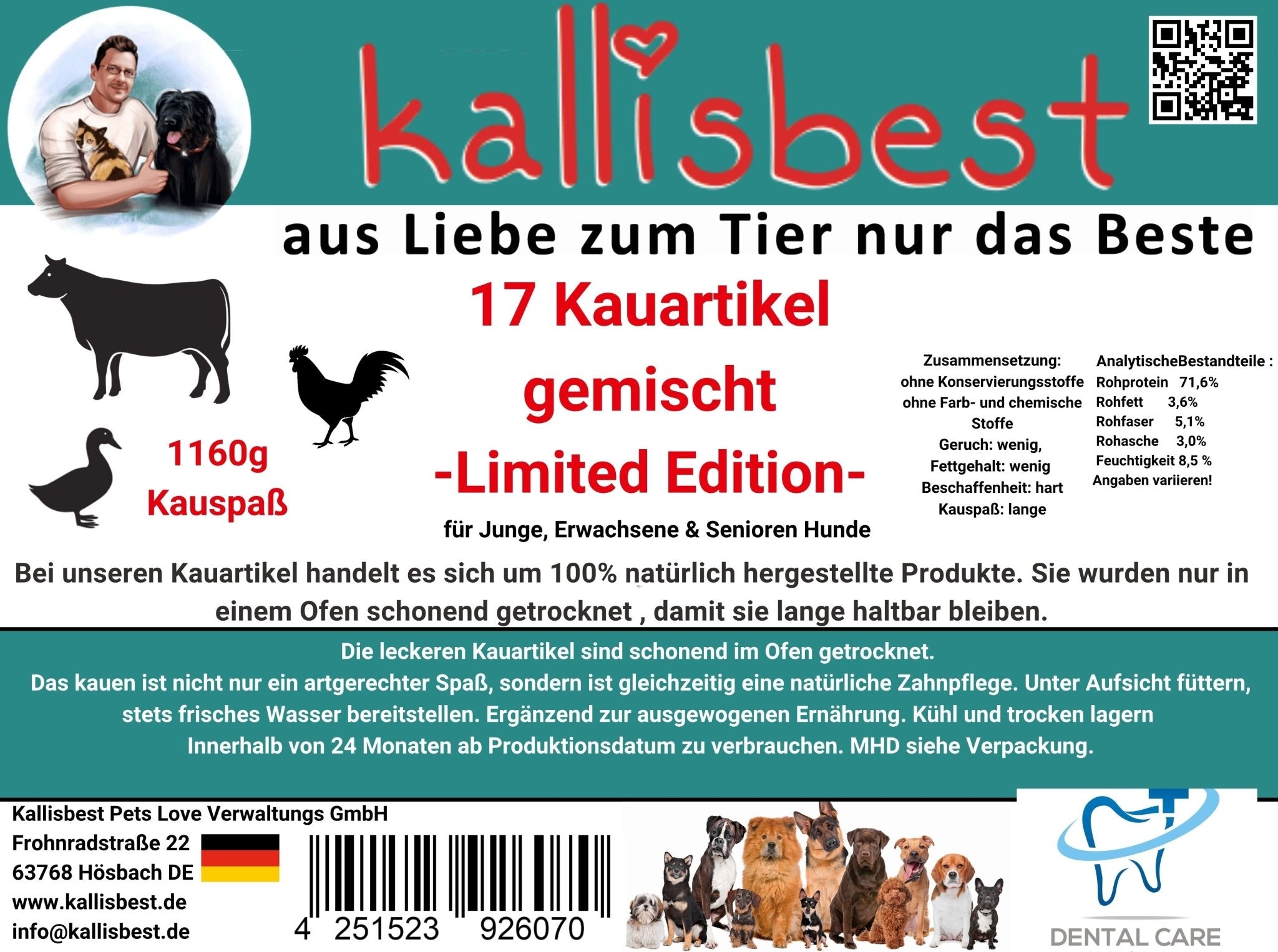 17 Kauartikel gemischt - LIMITED EDITION - Kallisbest