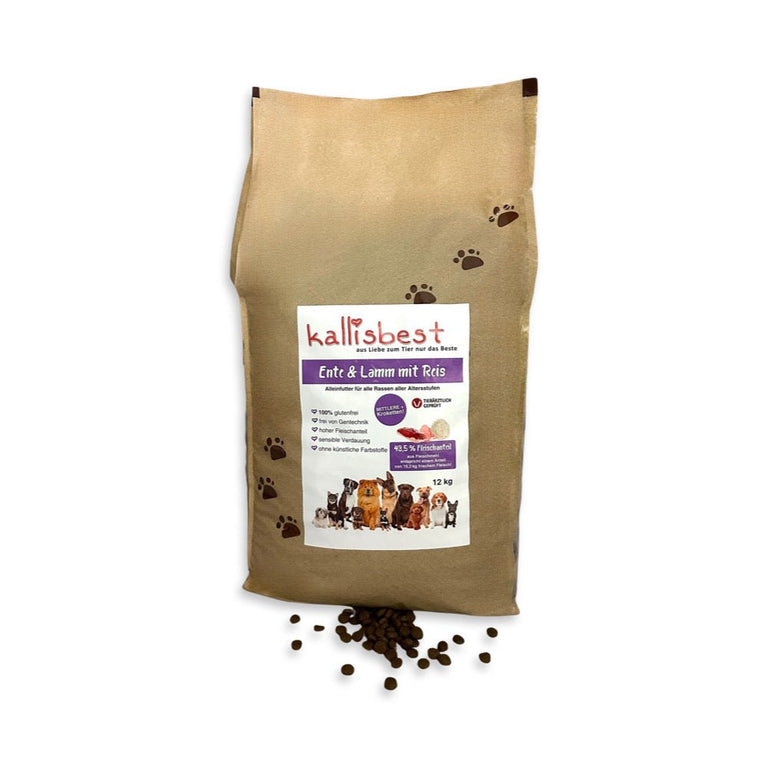 Ente & Lamm mit Reis mittlere Kroketten - Kallisbest