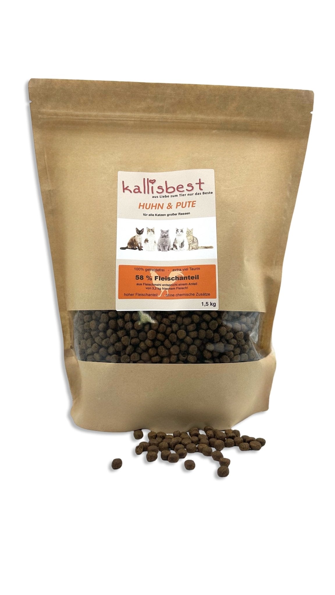 Huhn & Pute für alle Katzen großer Rassen - Kallisbest