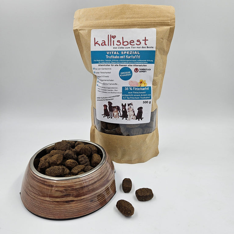 VITAL SPEZIAL Truthahn mit Kartoffel große Kroketten NEU - Kallisbest