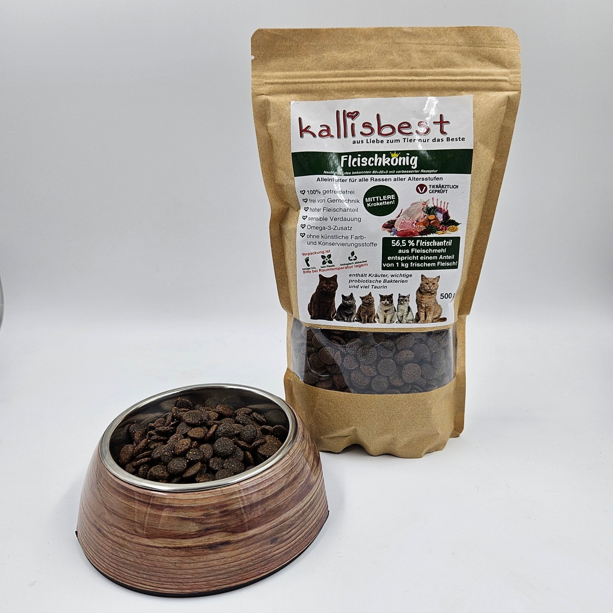 Fleischkönig mittlere Kroketten Katze - Kallisbest