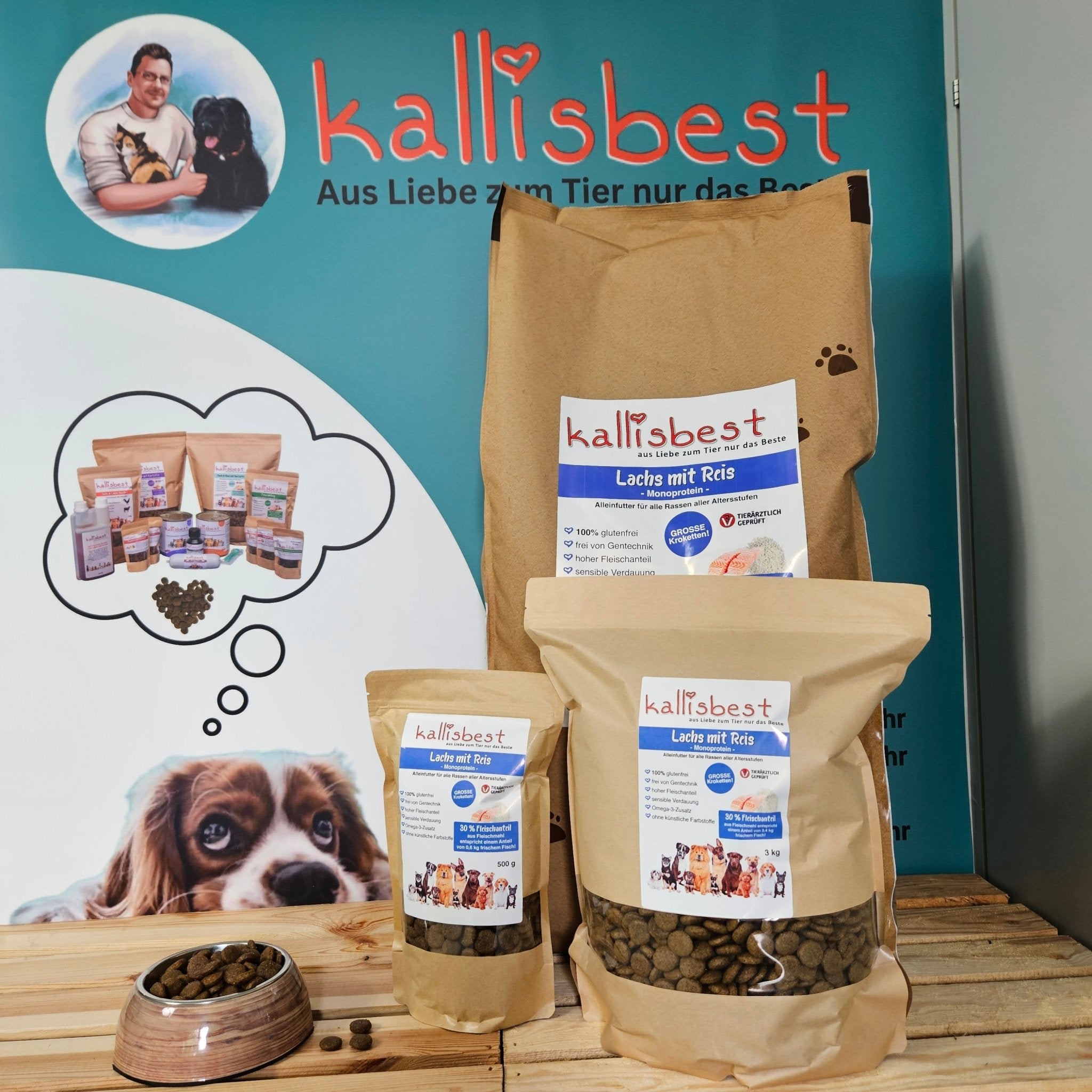 Lachs mit Reis GROSSE Kroketten MONOPROTEIN - Kallisbest