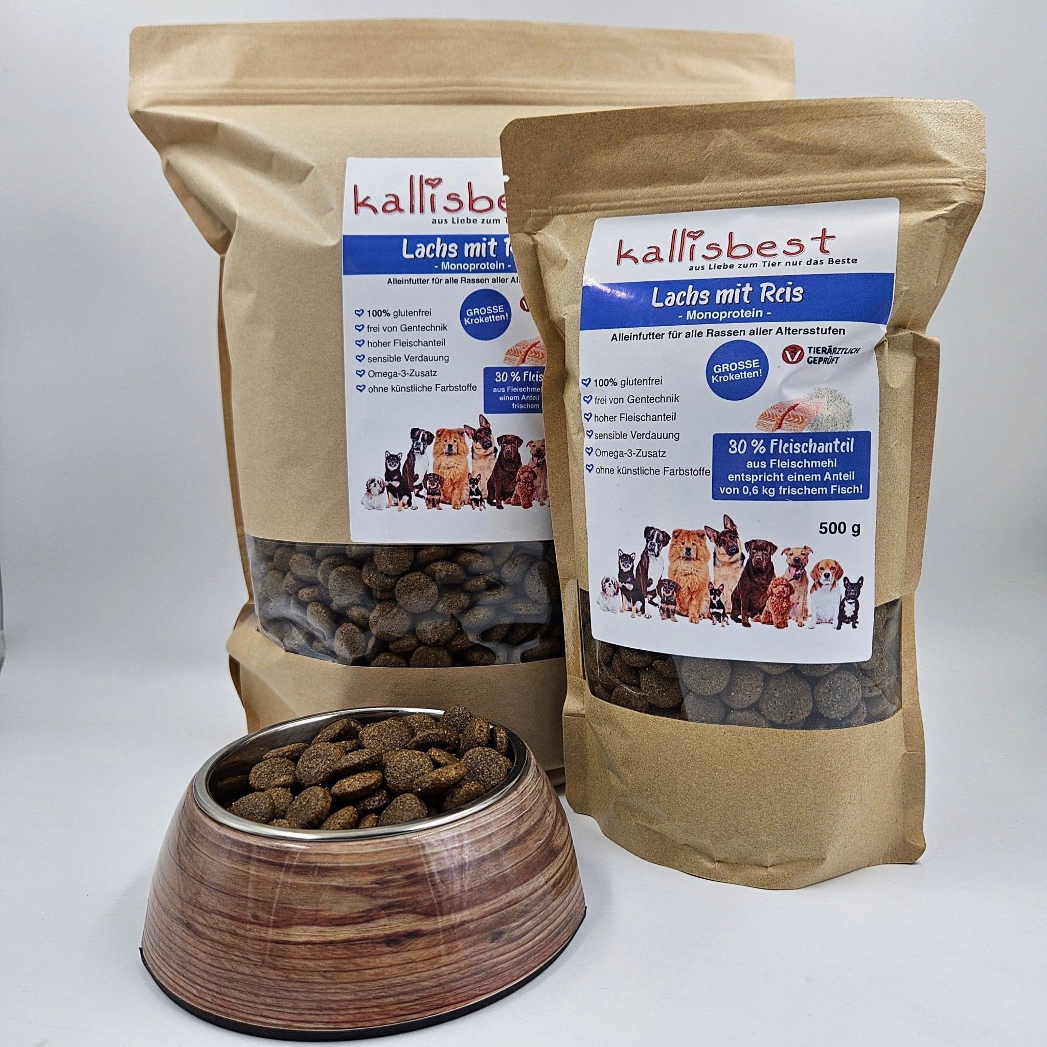 Lachs mit Reis GROSSE Kroketten MONOPROTEIN - Kallisbest