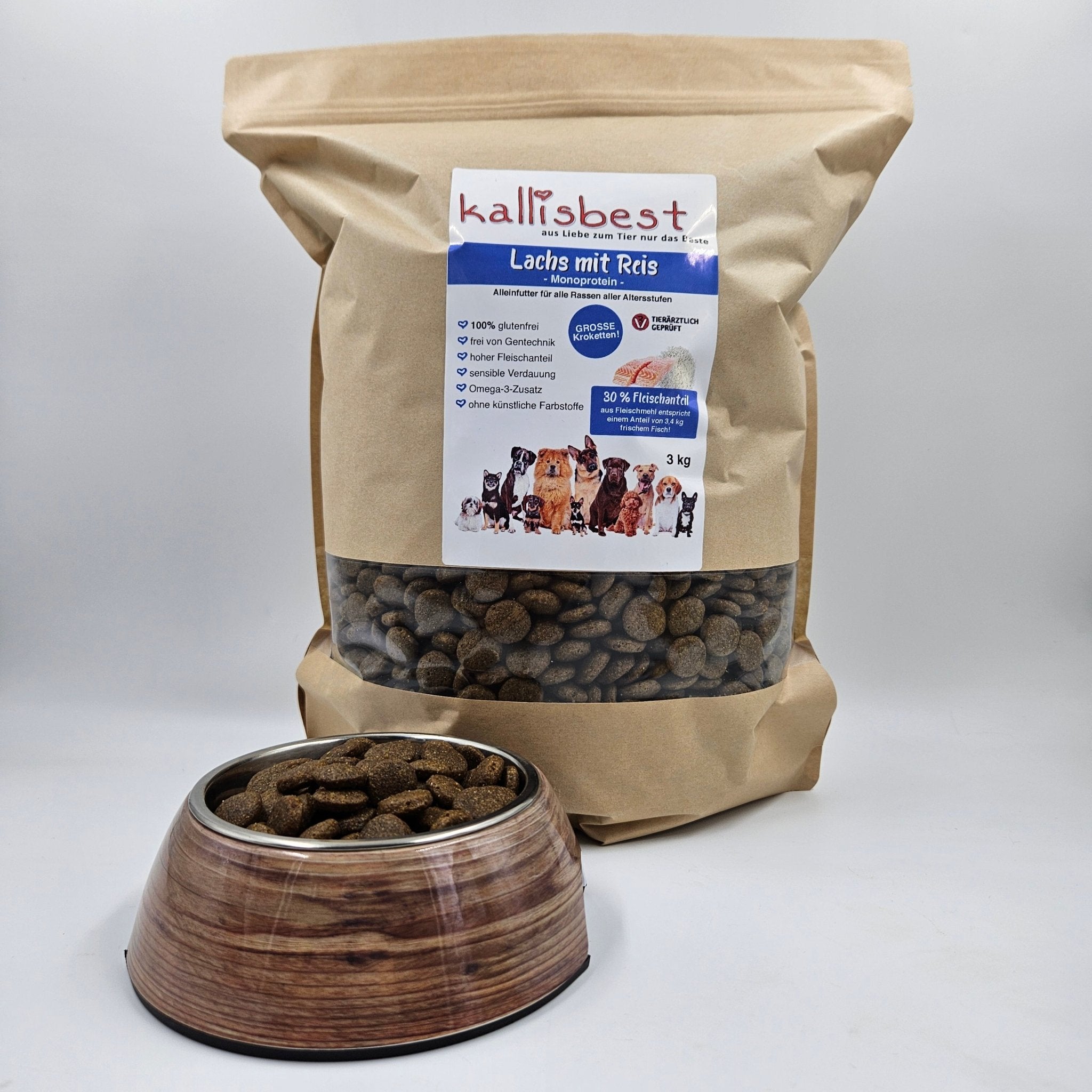 Lachs mit Reis GROSSE Kroketten MONOPROTEIN - Kallisbest