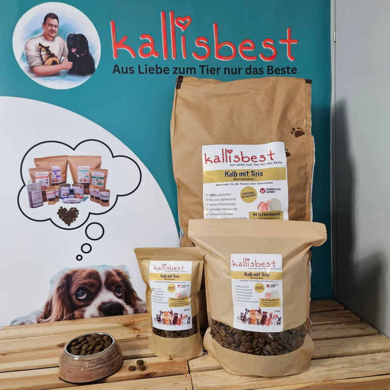 Kalb mit Reis GROSSE Kroketten MONOPROTEIN - Kallisbest