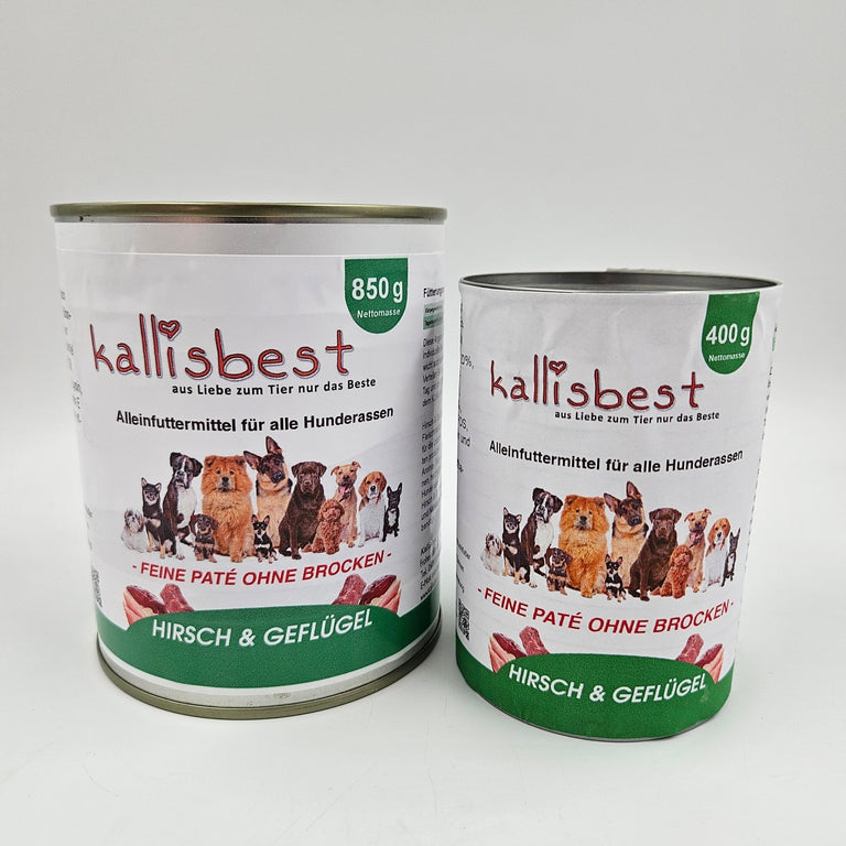 Hirsch & Geflügel feine Pate ohne Brocken - Kallisbest