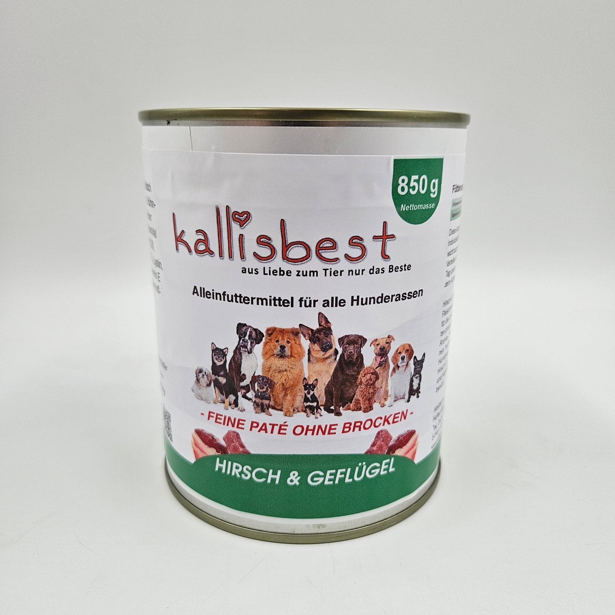 Hirsch & Geflügel feine Pate ohne Brocken - Kallisbest