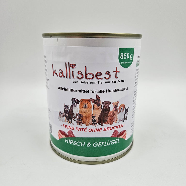 Hirsch & Geflügel feine Pate ohne Brocken - Kallisbest