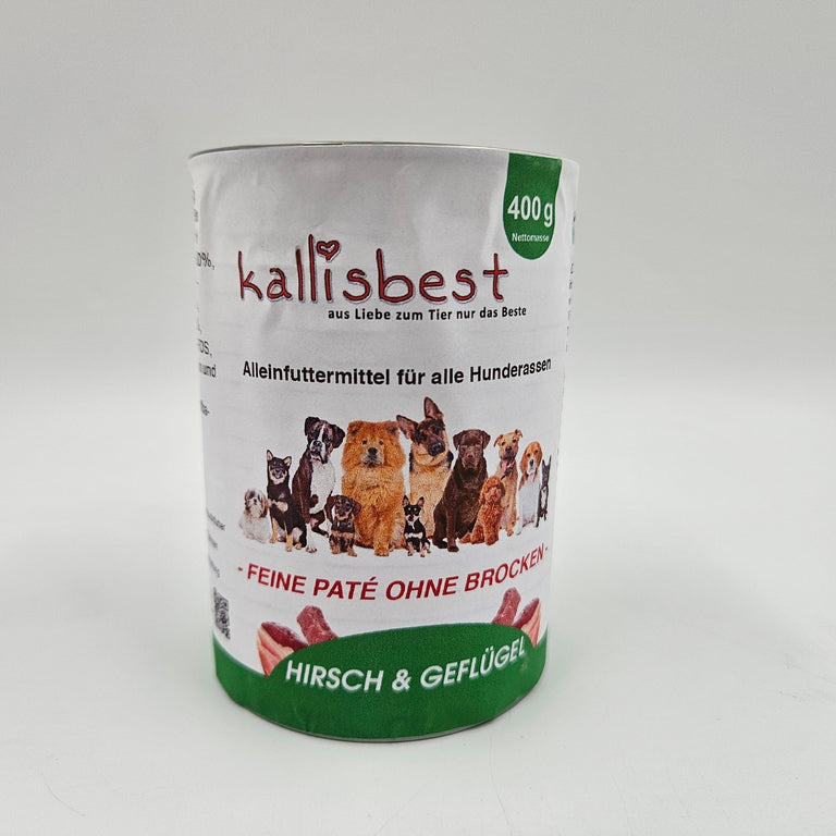 Hirsch & Geflügel feine Pate ohne Brocken - Kallisbest