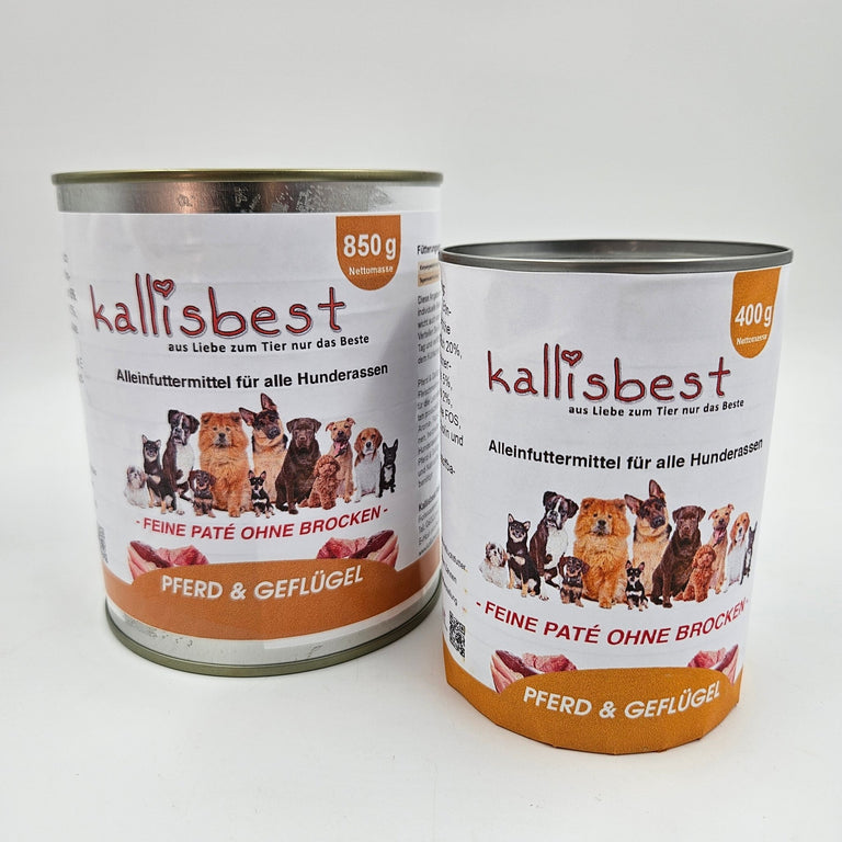 Pferd & Geflügel feine Pate ohne Brocken - Kallisbest