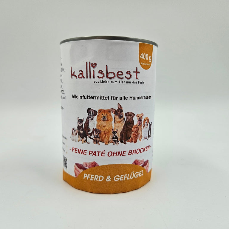 Pferd & Geflügel feine Pate ohne Brocken - Kallisbest
