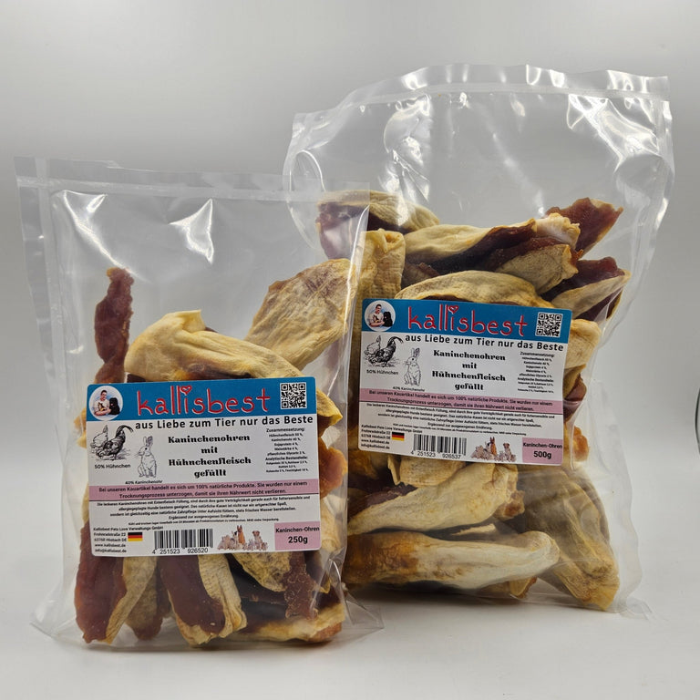 Kaninchenohren mit Hühnchenfleisch gefüllt - Kallisbest