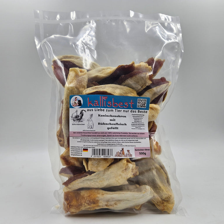 Kaninchenohren mit Hühnchenfleisch gefüllt - Kallisbest