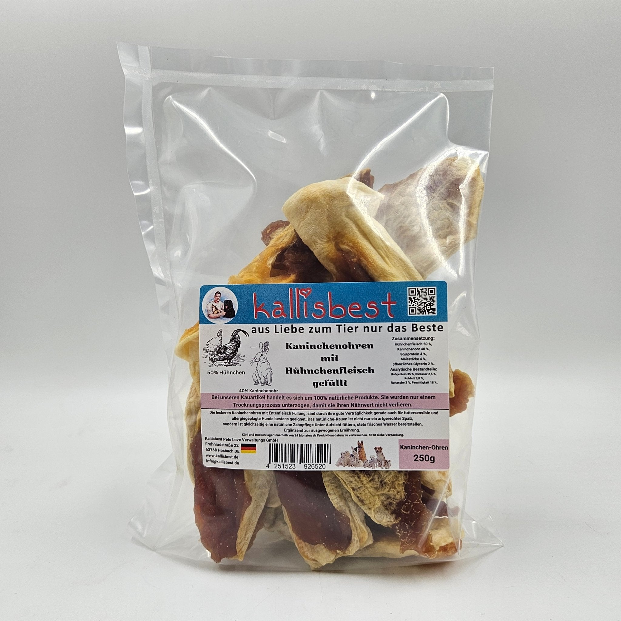 Kaninchenohren mit Hühnchenfleisch gefüllt - Kallisbest