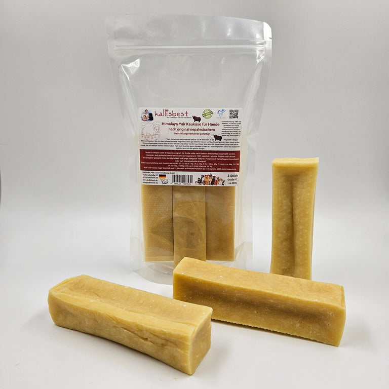 Himalaya Yak Kaukäse für Hunde, 3 Stück gepackt, in verschiedenen Größen von XS - GIANT - Kallisbest