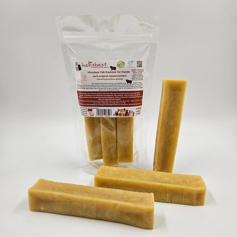 Himalaya Yak Kaukäse für Hunde, 3 Stück gepackt, in verschiedenen Größen von XS - GIANT - Kallisbest