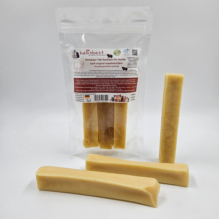 Himalaya Yak Kaukäse für Hunde, 3 Stück gepackt, in verschiedenen Größen von XS - GIANT - Kallisbest