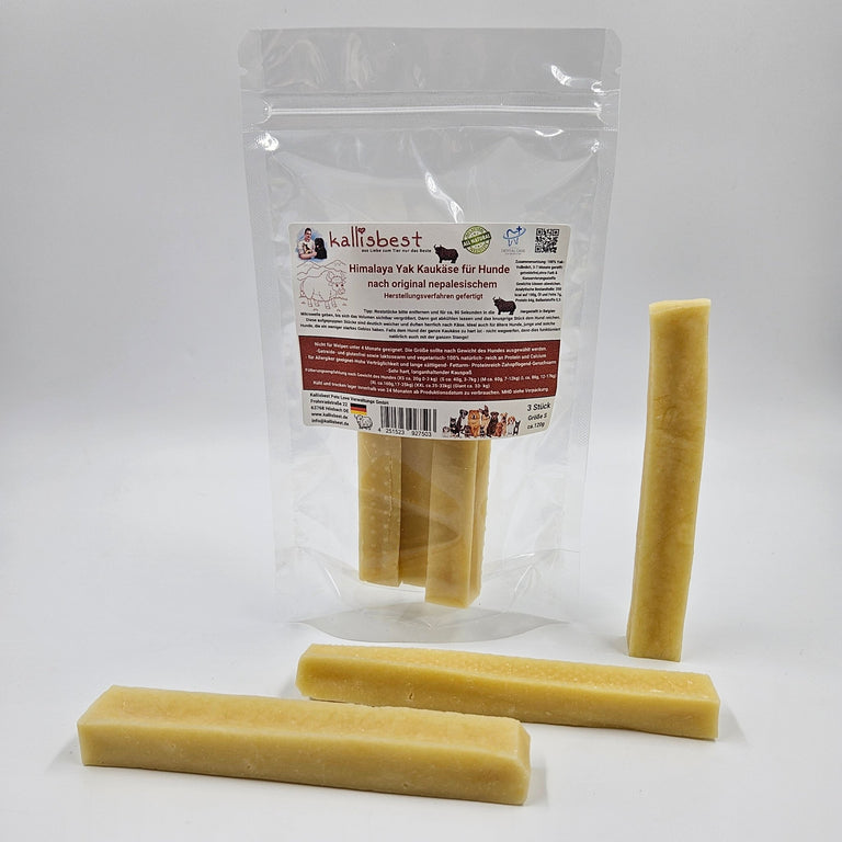 Himalaya Yak Kaukäse für Hunde, 3 Stück gepackt, in verschiedenen Größen von XS - GIANT - Kallisbest
