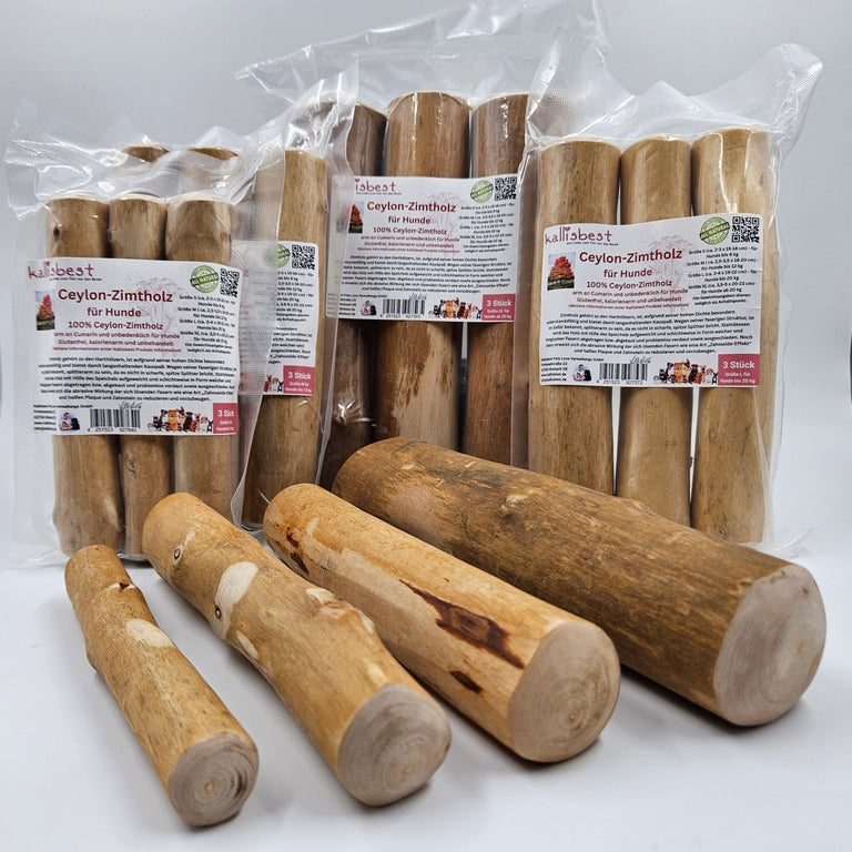Ceylon - Zimtholz für Hunde Größe S - XL 3er Pack - Kallisbest