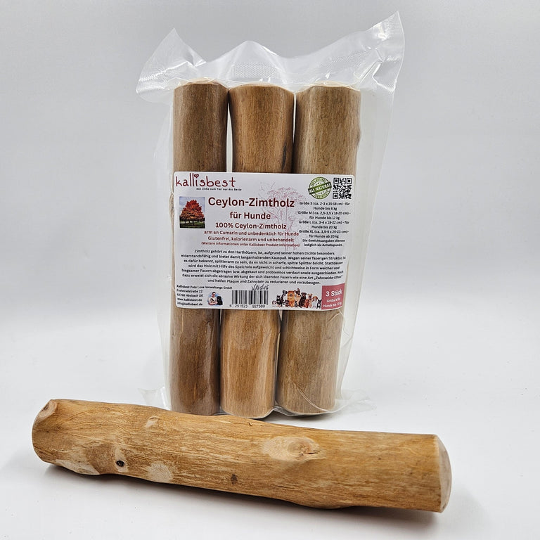 Ceylon - Zimtholz für Hunde Größe S - XL 3er Pack - Kallisbest