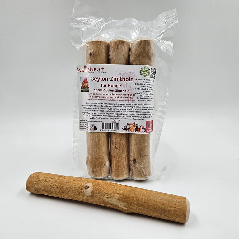 Ceylon - Zimtholz für Hunde Größe S - XL 3er Pack - Kallisbest