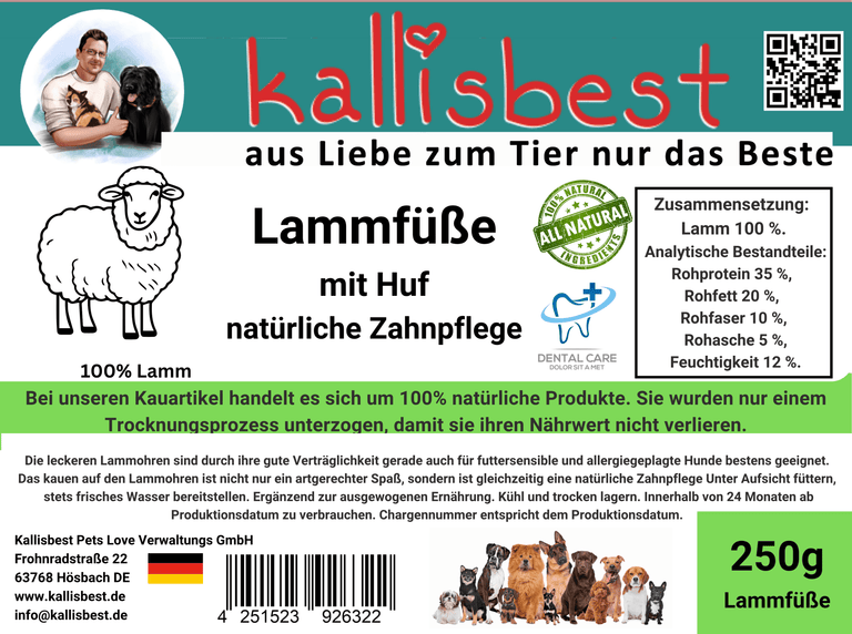 Lammfüße mit Huf - Kallisbest