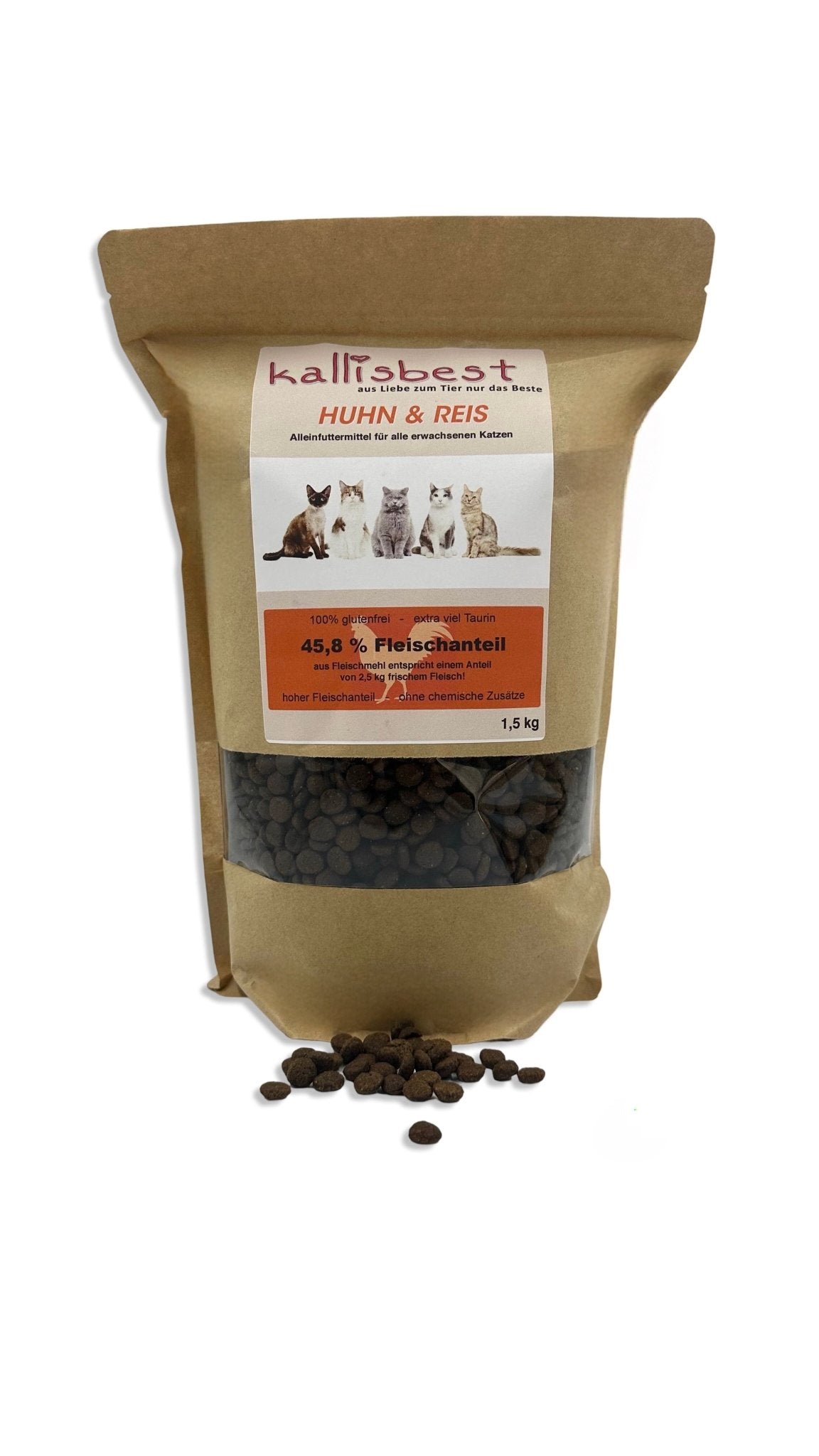 Huhn & Reis Alleinfutter für alle erwachsenen Katzen - Kallisbest