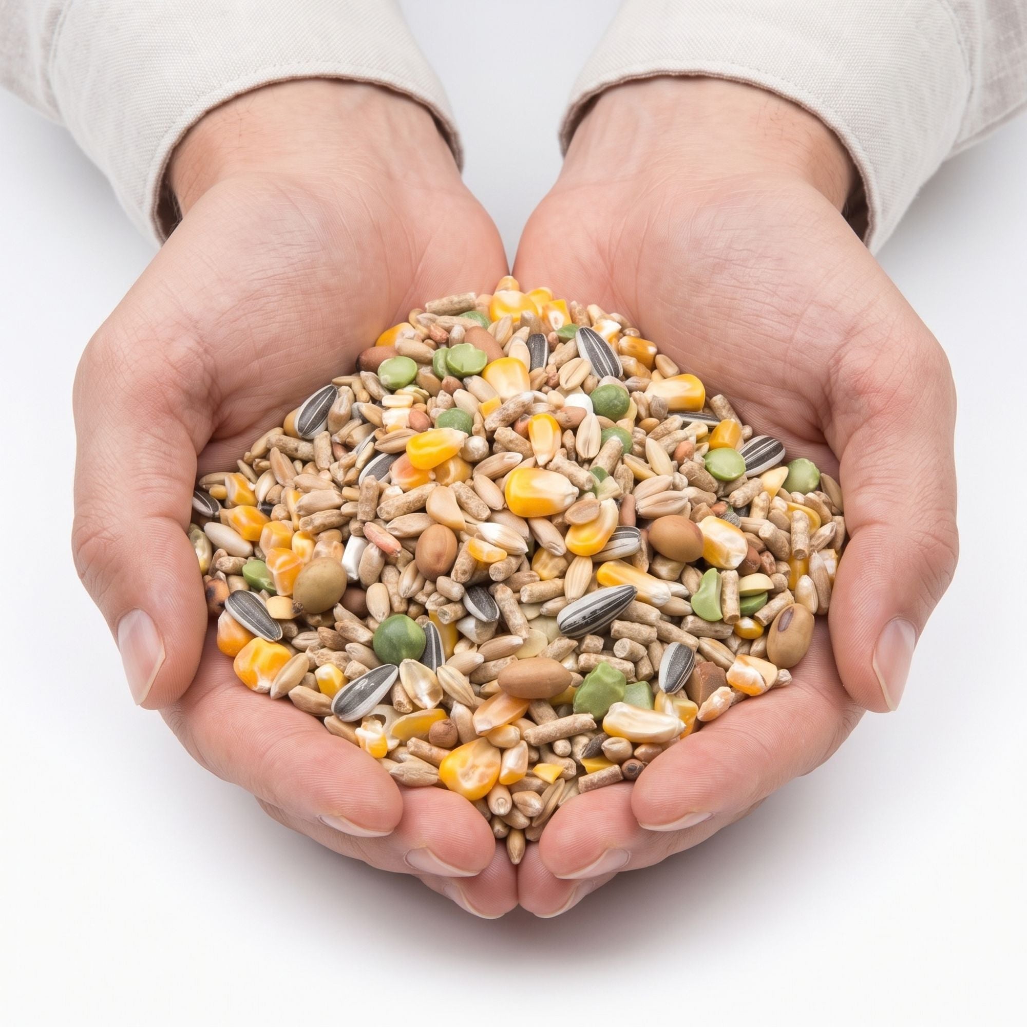 Kallisbest 2 in 1 Alleinfutter für Gefügel – Körner & Pellets, Genfrei, 5 kg