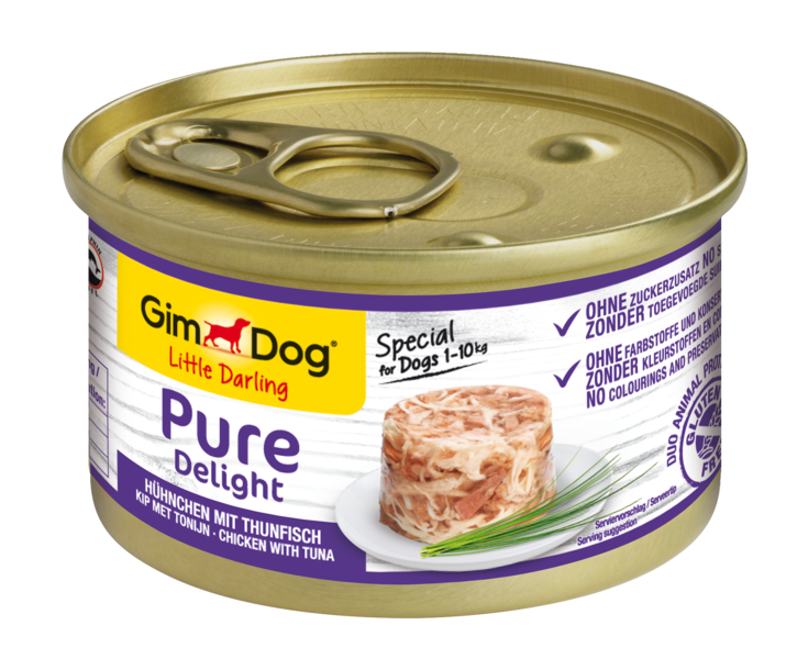 GimDog Little Darling Pure Delight Hühnchen mit Thunfisch, 85g