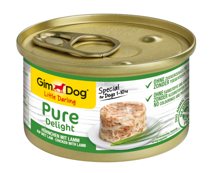 GimDog Little Darling Pure Delight Hühnchen mit Lamm, 85g