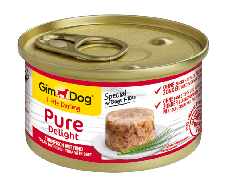 GimDog Little Darling Pure Delight Thunfisch mit Rind, 85g