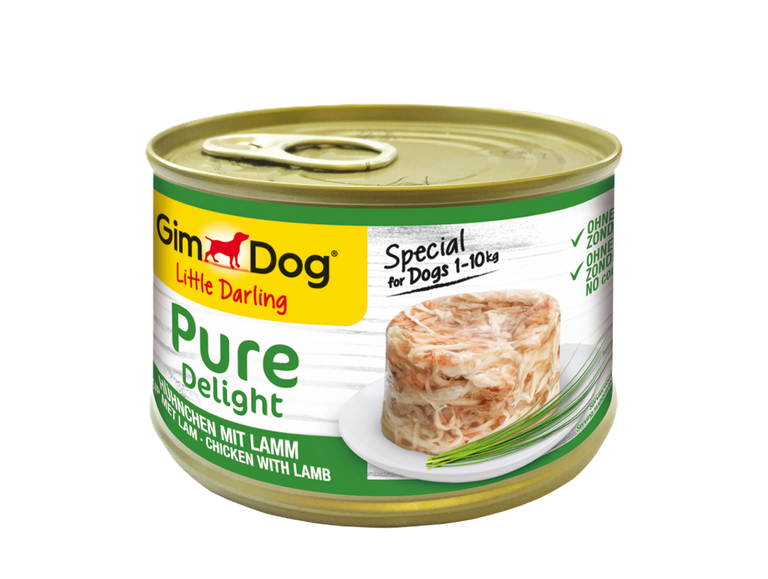 GimDog Little Darling Pure Delight Hühnchen mit Lamm, 150g