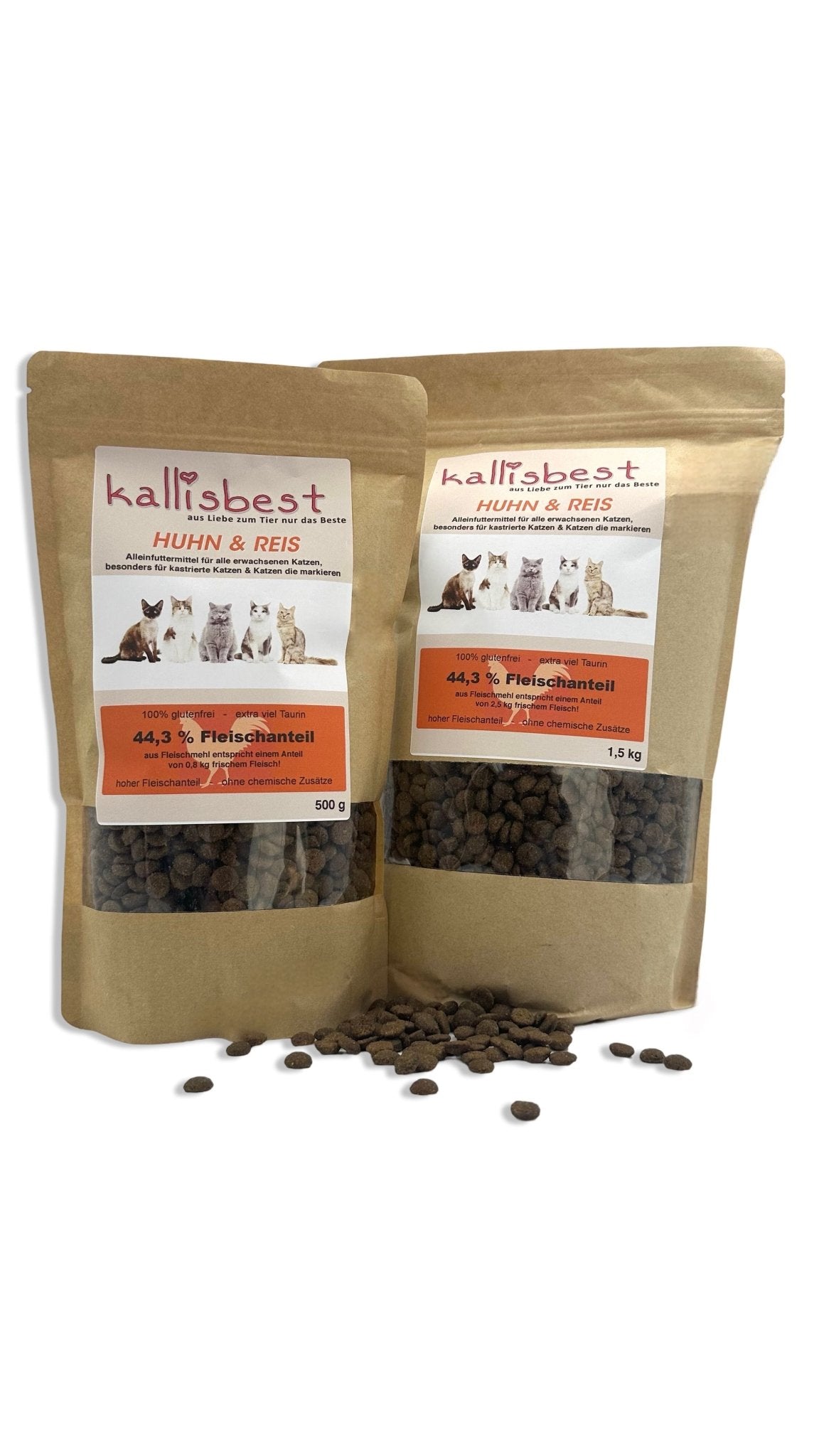 Huhn & Reis für Kastrierte Katzen & Katzen die Markieren - Kallisbest