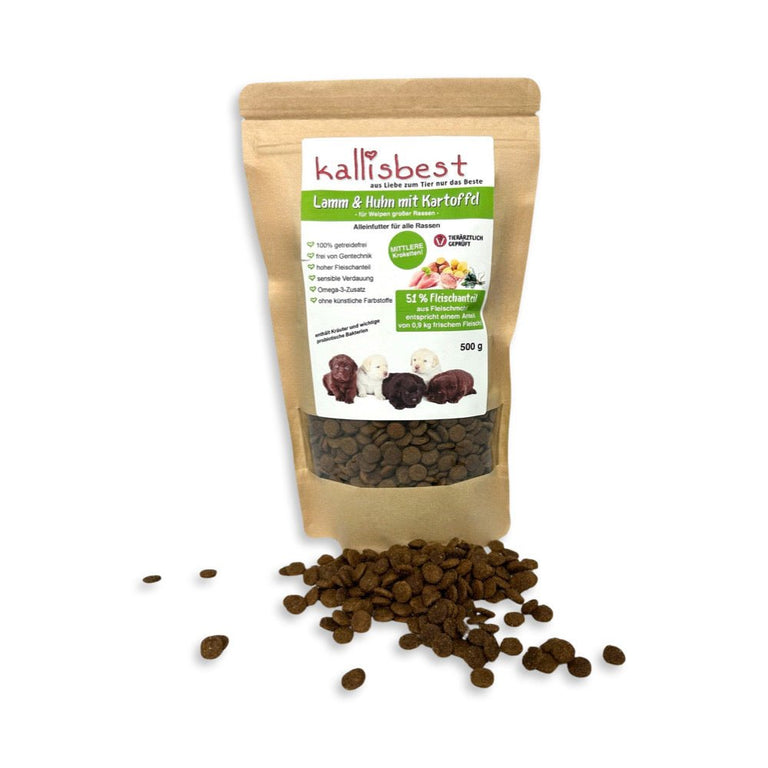 Lamm & Huhn mit Kartoffel für Welpen & Junior - Kallisbest