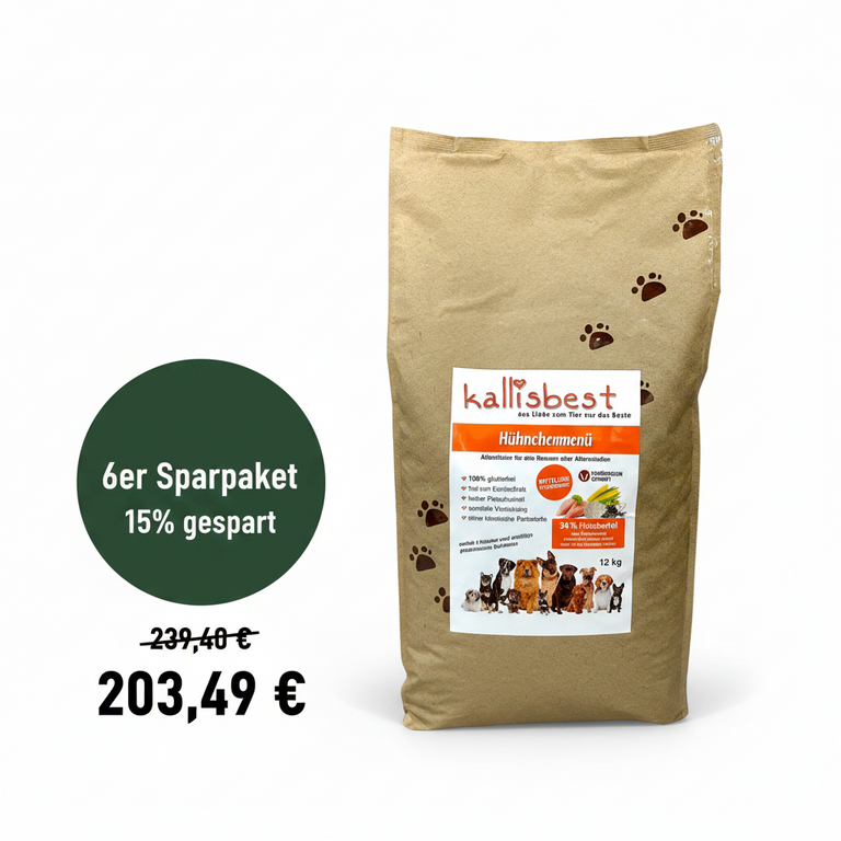 Chicken menu medium croquettes for dogs