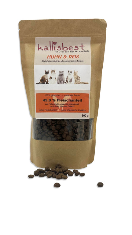 Huhn & Reis Alleinfutter für alle erwachsenen Katzen - Kallisbest