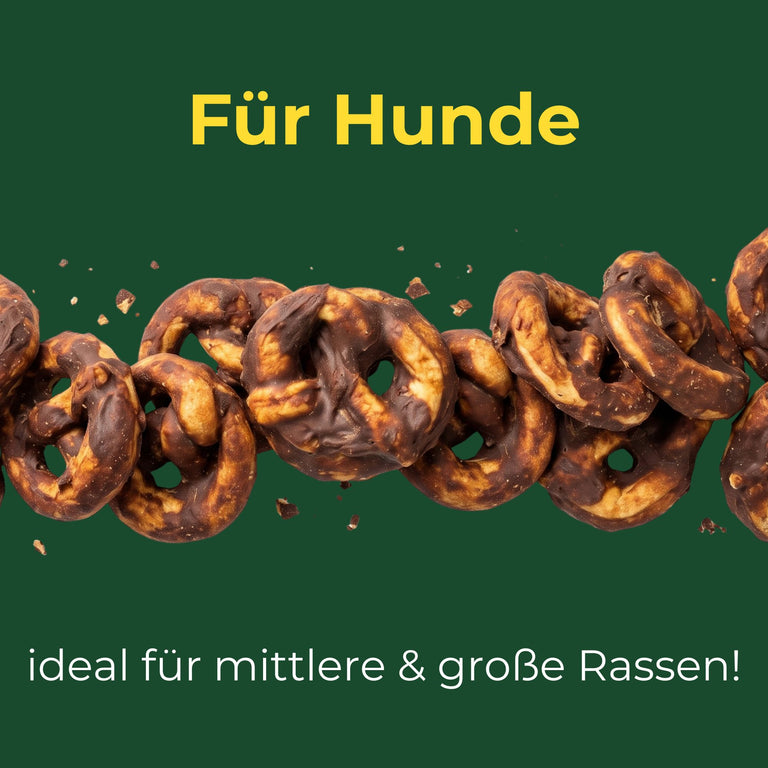 Bretzel enveloppé dans de la viande de canard