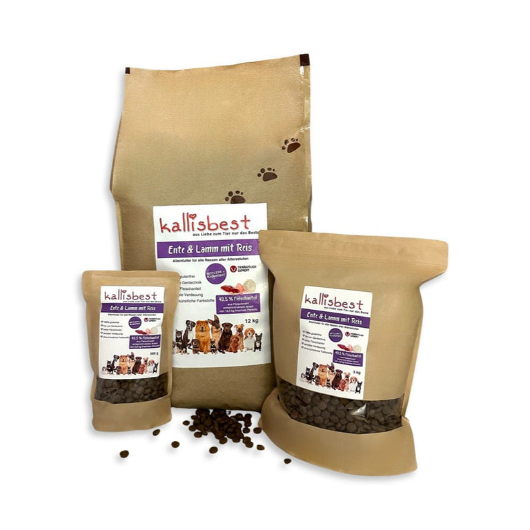 Ente & Lamm mit Reis mittlere Kroketten - Kallisbest