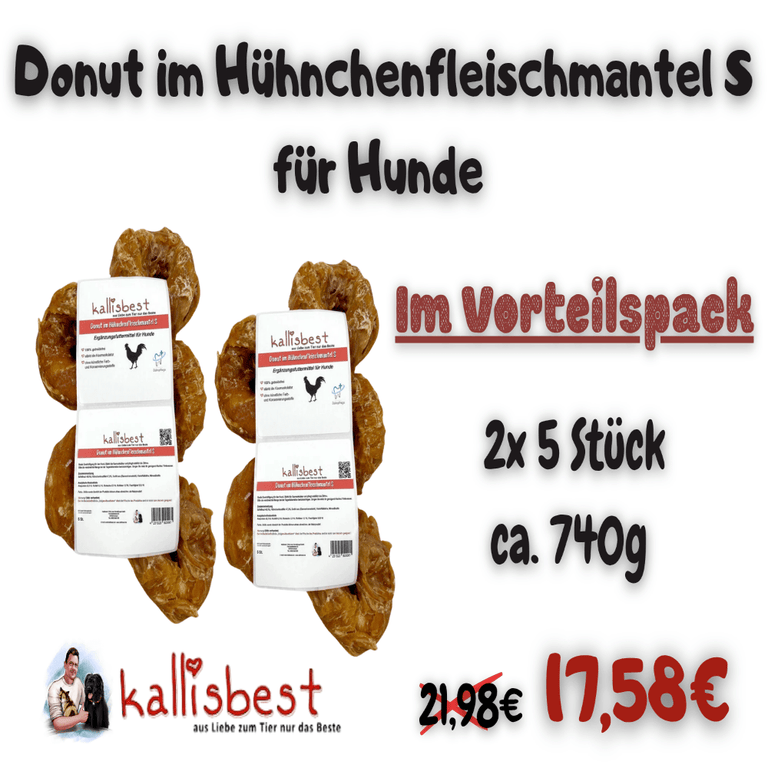 Donut mit Hühnchenfleischmantel S - Kallisbest