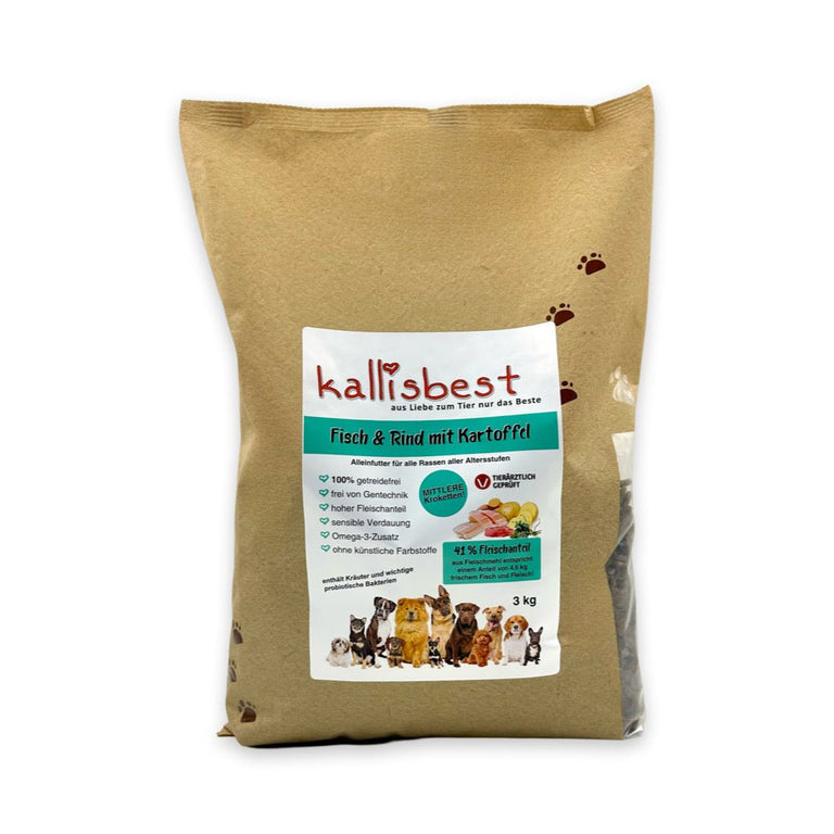 Fisch & Rind mit Kartoffel mittlere Kroketten - Kallisbest