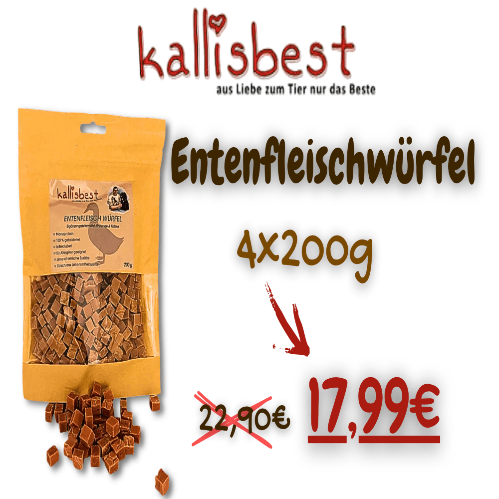 Entenfleischwürfel getreidefrei 200g - Kallisbest