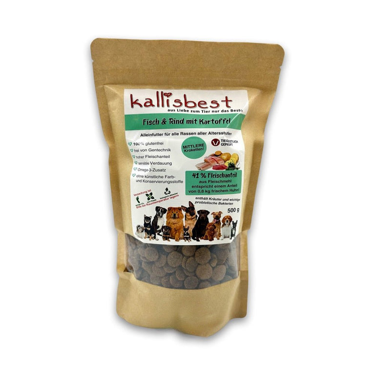 Fisch & Rind mit Kartoffel mittlere Kroketten - Kallisbest
