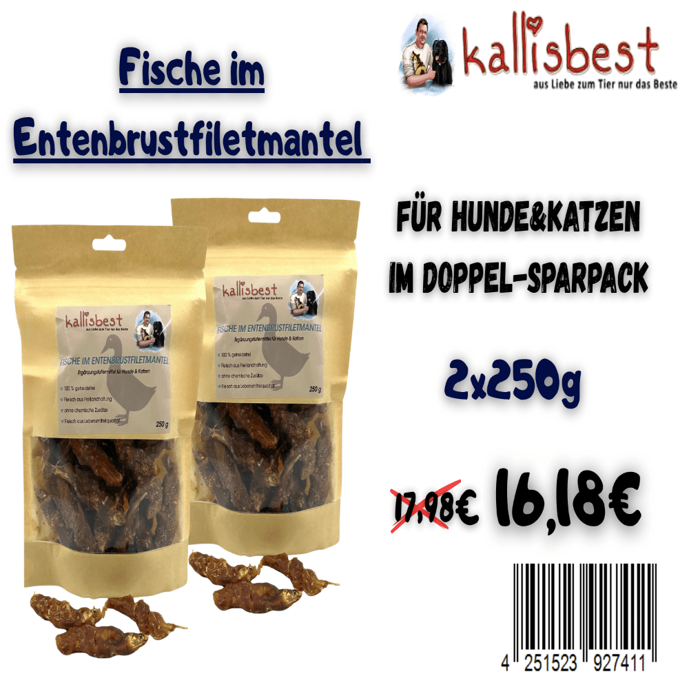 Fische im Entenbrustfiletmantel 250g - Kallisbest
