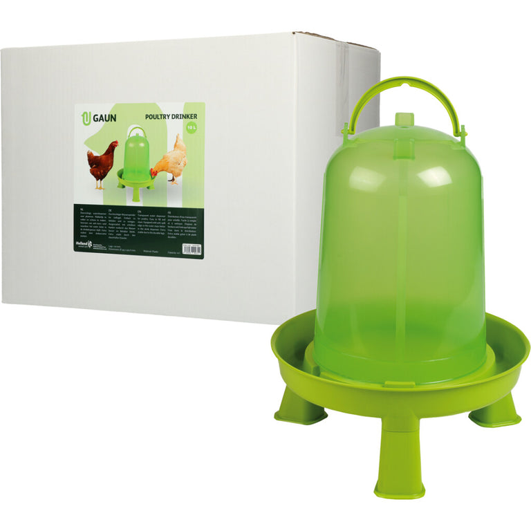 Gaun Gefügel-Tränke mit Ständer in Limonengrün – 1,5 bis 10 Liter