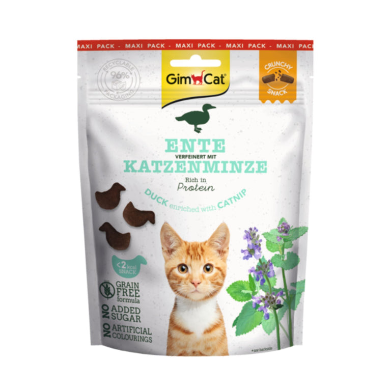 GimCat Crunchy Snack Ente & Katzenminze Katzensnack, 50-140 g
